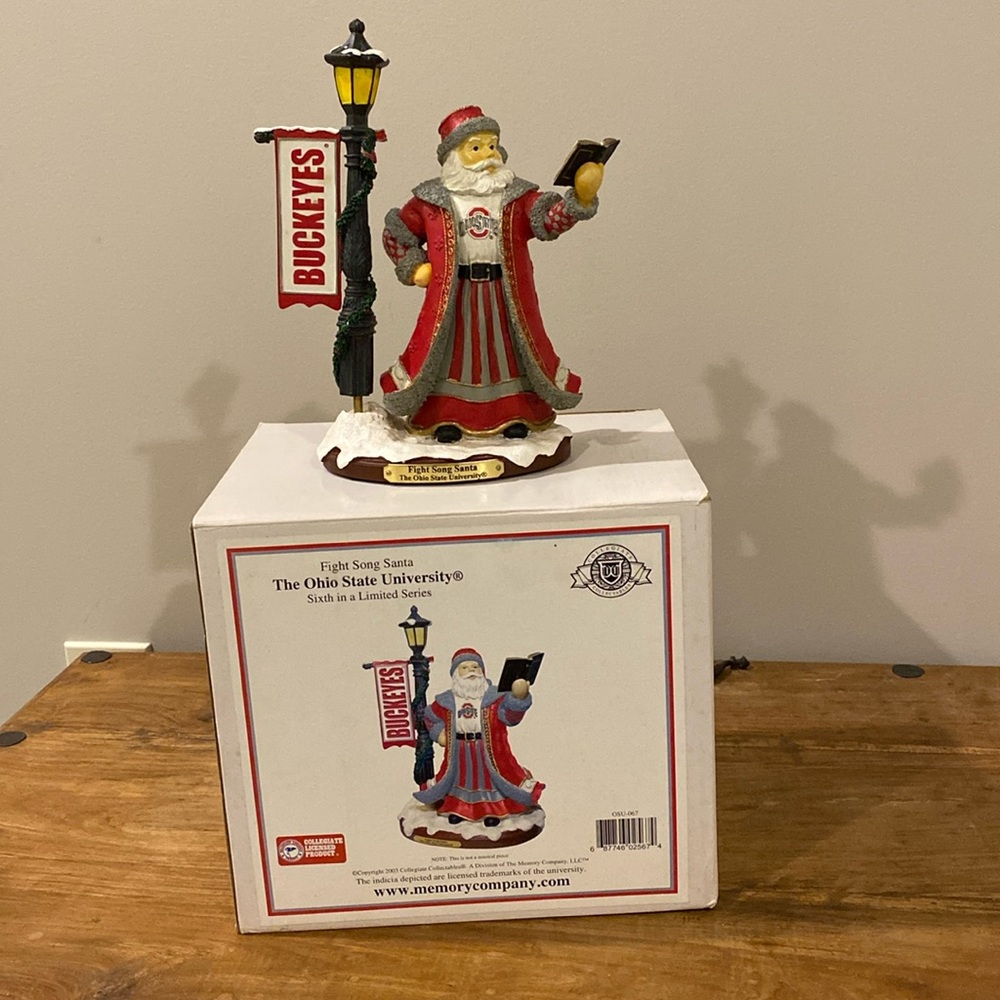 Ohio State University OSU Santa. Fight Song Santa. Sixth in a limited series